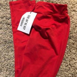 Girls Red Leggings Size 10-11